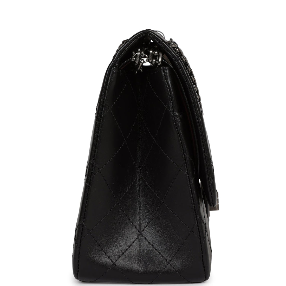 New Chanel Jumbo Reissue 227 2.55 Flap Bag Aged Calfskin Ruthenium Hardware