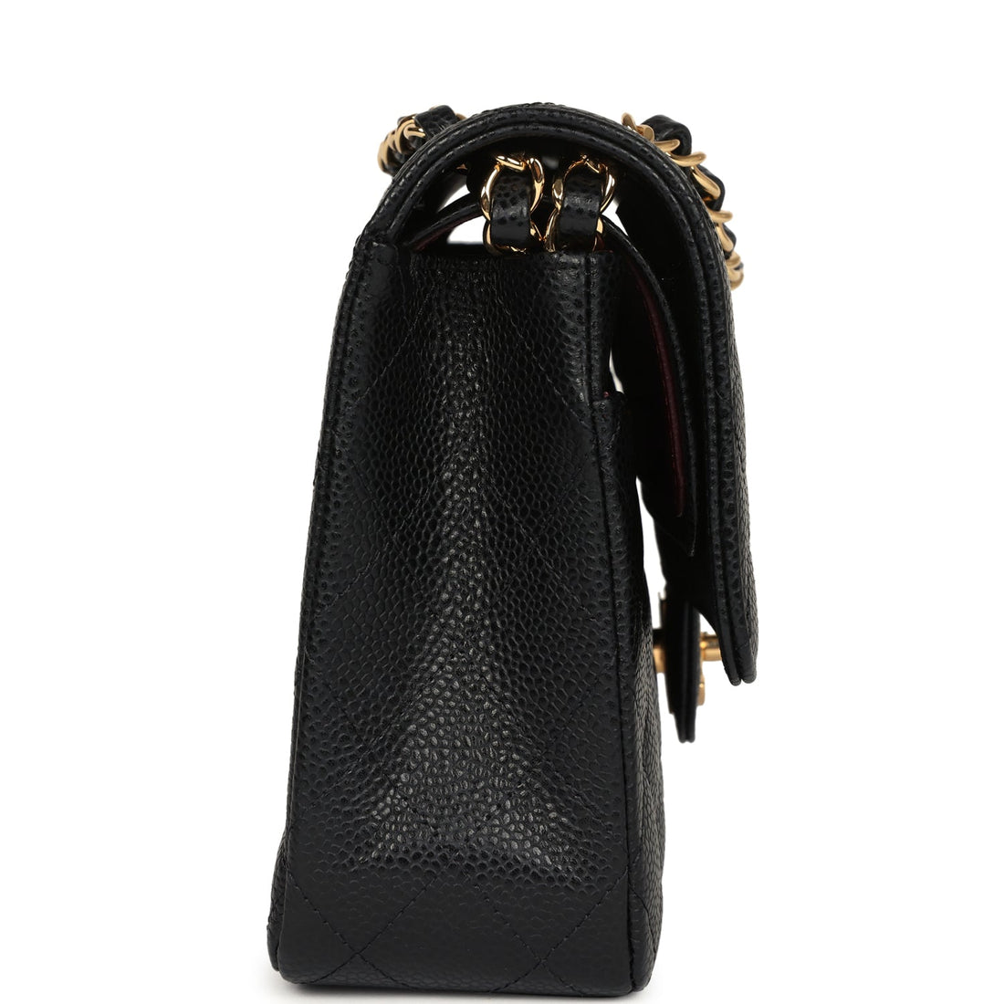 New Chanel Medium Classic Double Flap Black Caviar Gold Hardware