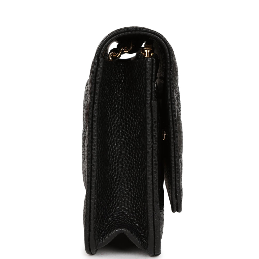 Chanel Wallet On Chain WOC Black Caviar Gold Hardware