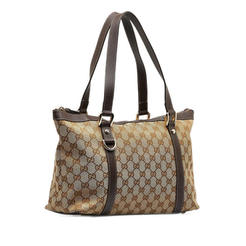 GUCCI VS Canvas Abbey D-Ring Tote Bag