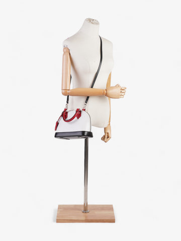 Louis Vuitton Alma BB White / Red / Black Epi Leather