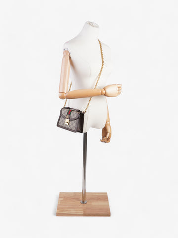 Gucci Ophidia CS CS Supreme / Brown Canvas Mini