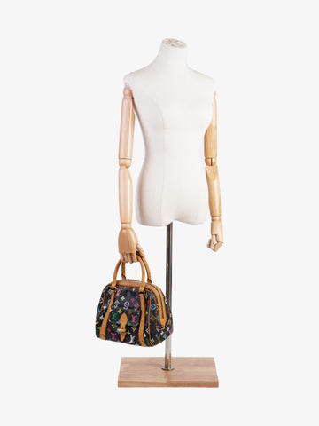 Louis Vuitton x Takashi Murakami Priscilla Black Multicoloured Monogram Coated Canvas