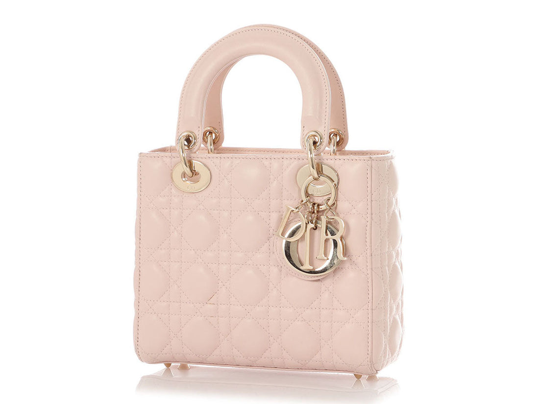 Dior Small Pink Lambskin Lady Dior