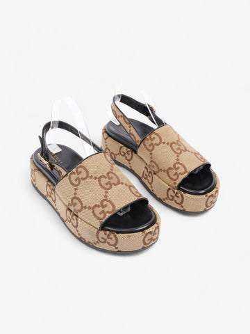 Gucci CS Angelina Platform Sandal CS Supreme / Black Canvas EU 39.5 UK 6.5