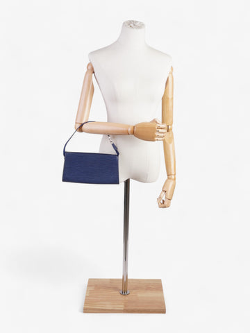 Louis Vuitton Pochette Accessoires Blue Epi Leather