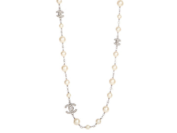 Chanel Pearl and Crystal CC Long Necklace