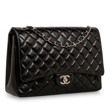 Chanel Classic Flap Bag - Black Maxi