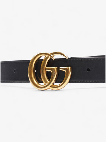 Gucci CS Marmont Thin Belt Black Leather 70cm / 28"