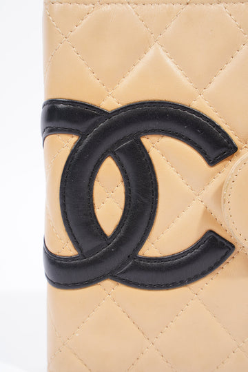 Chanel Diary Planner Beige / Black CC Lambskin Leather