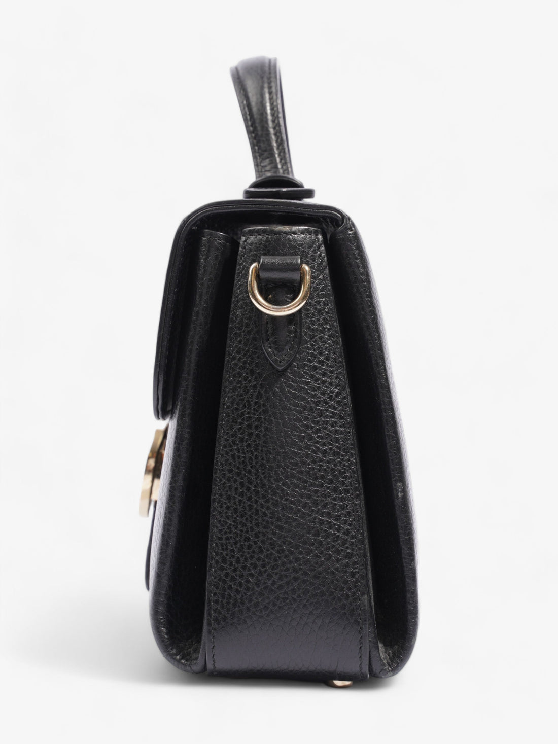 Gucci Interlocking G Shoulder Black Leather