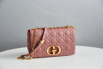 DIR 2023 Caro rose red real leather sling shoulder bag