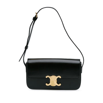 Celine Teen Shiny Calfskin Triomphe Bag (SHG-4GpLjn)