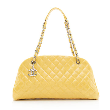 Chanel Aged Calfskin Just Mademoiselle Bowling Bag (SHF-19391)