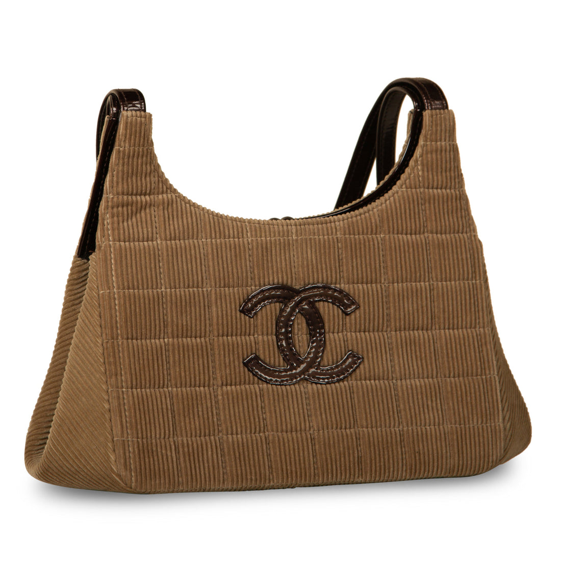 Chanel Vintage Corduroy Shoulder Bag