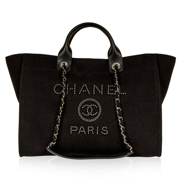 Chanel Studded Deauville Tote