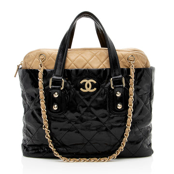 Chanel Glazed Calfskin Portobello Large Tote - FINAL SALE (SHF-16186)