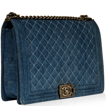 Chanel Boy Bag - Large - Denim