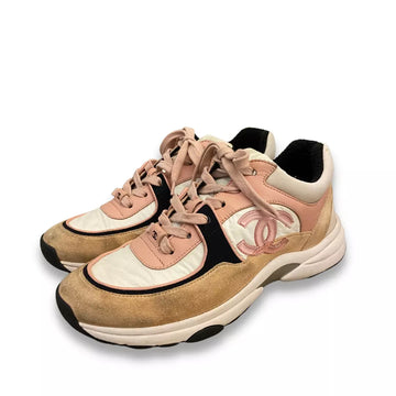 CHANEL PINK CC SNEAKERS