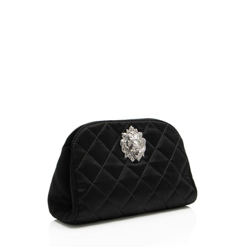 Chanel Satin Leo Lion Clutch