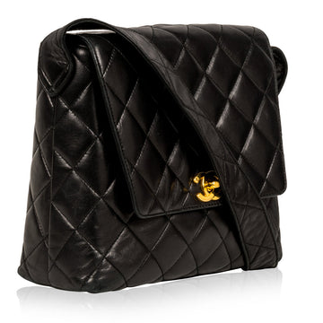 Chanel Vintage Lambskin Satchel Bag