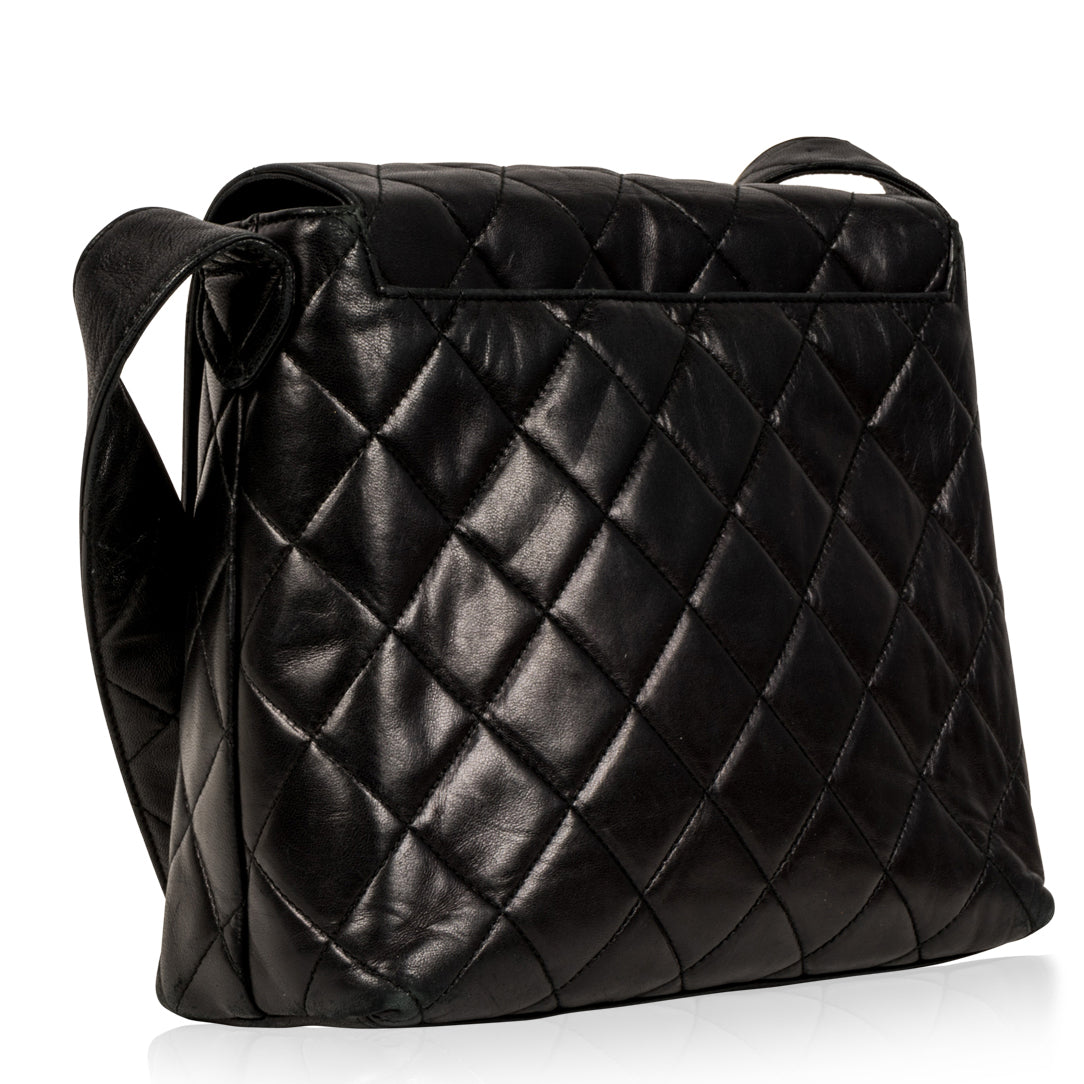 Chanel Vintage Lambskin Satchel Bag