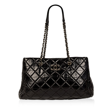 Chanel Distressed Leather Shoulder Bag