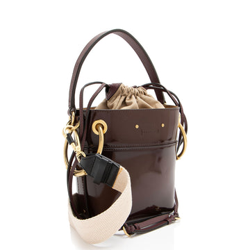 Chloe Patent Leather Roy Mini Bucket Bag