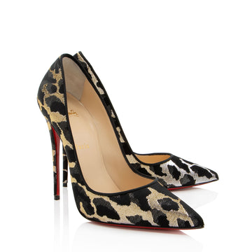 Christian Louboutin Lurex Feline So Kate Pumps - Size 9.5 / 39.5