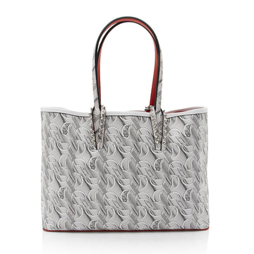 Christian Louboutin Toile Monogram Calfskin Cabata Tote (SHF-2mPGkk)