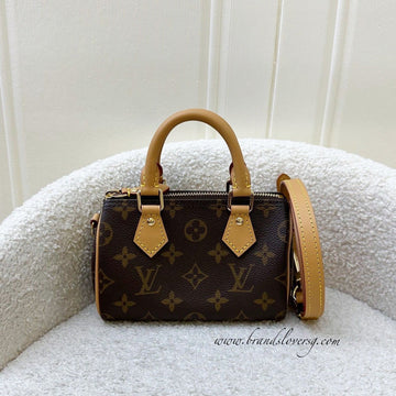 LV Nano Speedy in Monogram Canvas and GHW