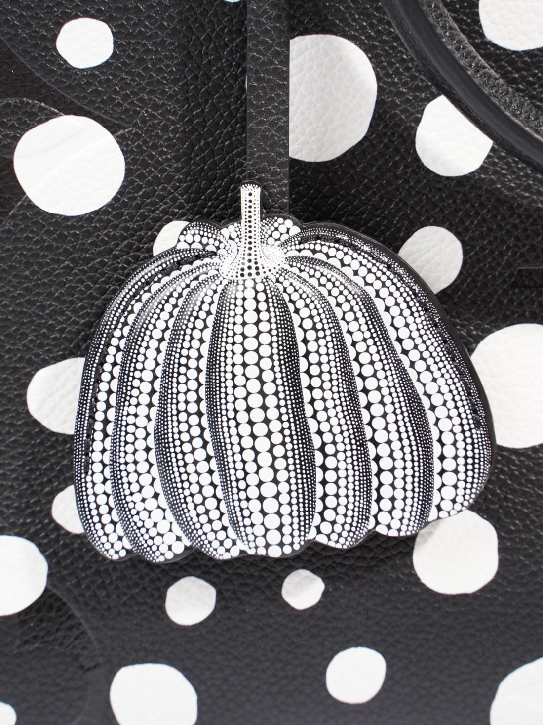 Louis Vuitton On The Go Yayoi Kusama Tote Black / White Empreinte Leather MM