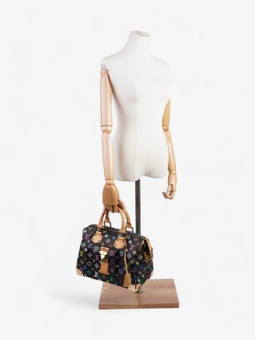 Louis Vuitton x Takashi Murakami Speedy Black / Monogram Multicolour Coated Canvas 30
