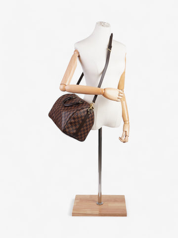 Louis Vuitton Speedy Bandouliere Damier Ebene Coated Canvas 30