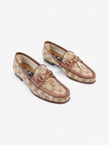 Gucci x Palace Horsebit P Charm Loafer CS Supreme / Brown Canvas EU 35.5 UK 2.5