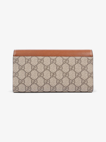 Gucci Continental Wallet Brown / CS Supreme Calfskin Leather