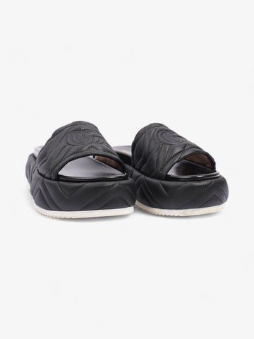 Gucci Angelina CS Platform Black Faux Leather EU 39 UK 6