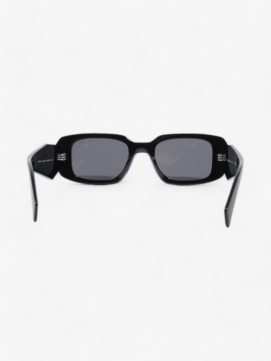 Prada Rectangular Framed Sunglasses Black Acetate 145mm