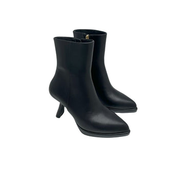 DD LEATHER ANKLE BOOTS BLACK