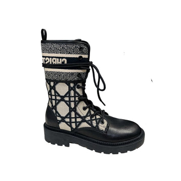 DD D MAJOR BOOTS BLACK AND BEIGE