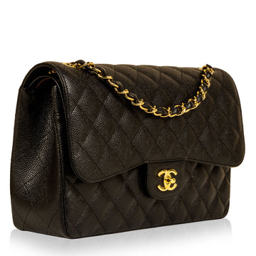 Chanel Classic Flap Bag - Jumbo - Caviar