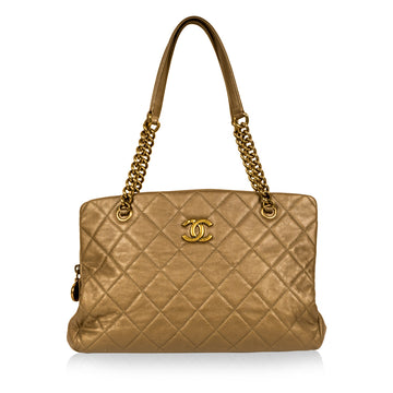 Chanel Metallic Gold Shoulder Bag