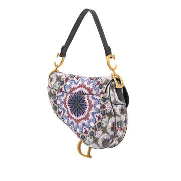 Dior Canvas Embroidered Kaleidiorscopic Saddle Bag