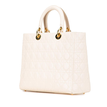 Dior Large Lambskin Cannage Lady Dior