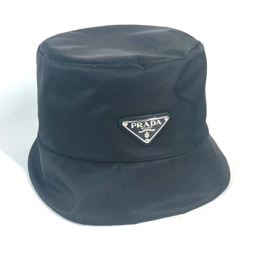PRADA hat 2HC137 Nylon black Triangle With logo Three Stripes adidas adidas collaboration S