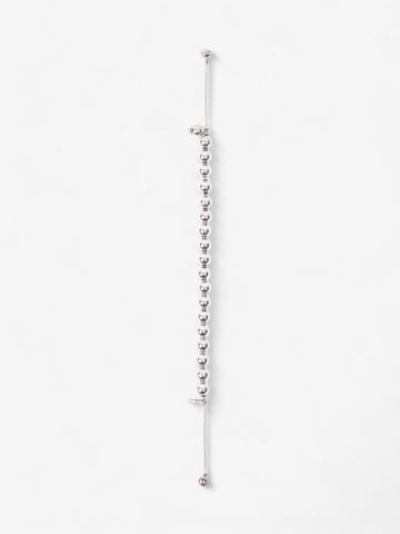 Gucci Beaded Bracelet Silver Silver Sterling 16