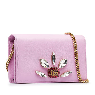 GUCCI VS Marmont Embellished Wallet On Chain Crossbody Bag