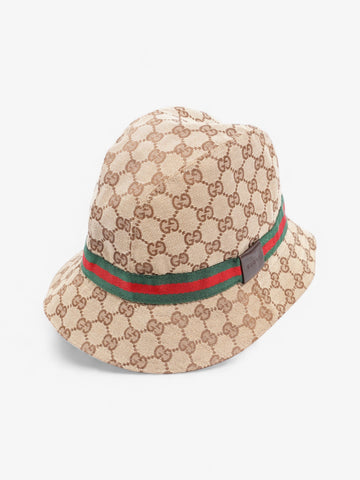 Gucci Original CS Fedora CS Supreme / Red / Green Nylon Large