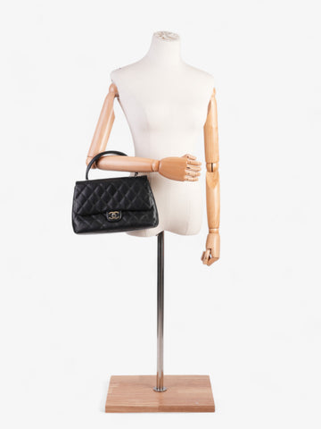 Chanel Coco Handle Flap Black Lambskin Leather Small