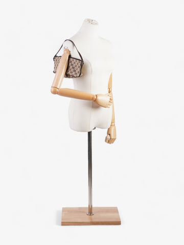 Gucci Boat Pochette Beige And Ebony CS Supreme Canvas